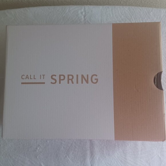 Call It Spring Stangarone Denim Light Blue Heel Sandals NIB - Picture 9 of 12